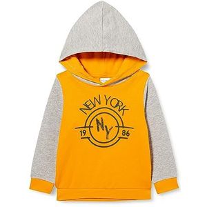 NAME IT Nmmveblock Ls Sweat Wh Unb L sweatshirt voor jongens, Golden Glow, 104 cm