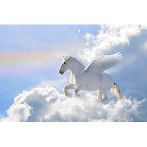 BEELD BEHANG PAPERMOON, Pegasus in de wolken, vlies fotobehang, digitale druk, incl. lijm, verschillende maten