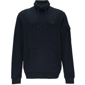 Sweatshirt - Effen - Met Opstaande Kraag - Lange Mouwen - Normale Pasvorm