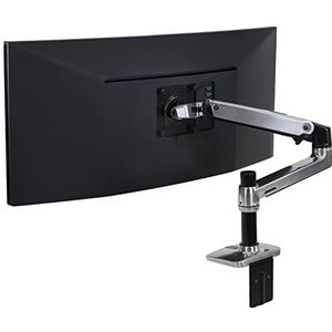 ERGOTRON LX monitorarm in aluminium - monitor tafelhouder met gepatenteerde CF-technologie voor schermen tot 34 inch en 33 cm hoogteverstelling, 10 jaar garantie