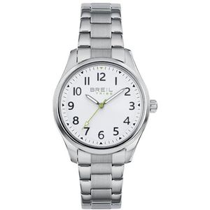 Breil - Beginning horloge van staal voor heren, Zilver/Wit, taille unique, Armband
