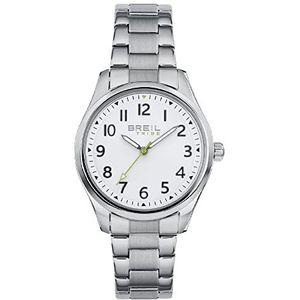 Breil - Beginning horloge van staal voor heren, Zilver/Wit, taille unique, Armband