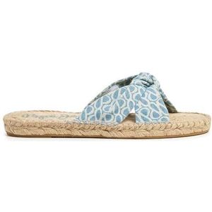 Pepe Jeans Dames Siva Thelma sandaal, blauw (Denim), 9 UK, Blauwe Denim, 43 EU