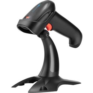 Tera Pro 2D draadloze streepjescodescanner, Bluetooth QR-codelezer met standaard, 2200mAh snel en nauwkeurig scannen, HW0002