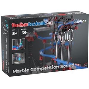 fischertechnik Marble Competition Sound 571899 – uitbreiding voor knikkerbaan, met 3 klankbuizen, vanaf 8 jaar