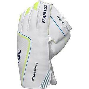 DSC Intense Attitude Wicket Keeping Gloves | Youth Size, Multicolor | Professional Grade Padded Gloves | Superior Finger Protection | Comfortable & Durable Wicketkeeper Gloves for Junior Cricketers