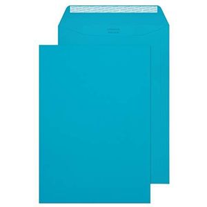 Blake Effen blauwe C4 enveloppen, Peel & Seal, 120gsm, Pack van 250
