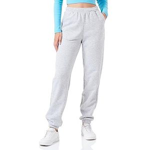 JACK&JONES JXABBIE RLX HW Every Pants SWT NOOS broek, lichtgrijs gemêleerd/print: wit JJXX logo, S, Light Grey Melange/Print:white Jjxx Logo, S