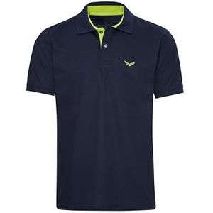 TRIGEMA Poloshirt met contrasterende elementen, Donkerblauw, 5XL