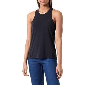 Champion Legacy C-Tech W (117482) - Poly-Tencel Jersey Vertical Back Logo SL Crewneck Tanktop, zwart (NBK), L C-Tech FW24 dames, zwart (Nbk), L