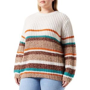 TOM TAILOR Dames Plussize Pullover, 32444 - Blush Multicolor Stripe, 50 Grote maten