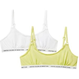 United Colors of Benetton BH voor meisjes en meisjes, Geel, 140 cm