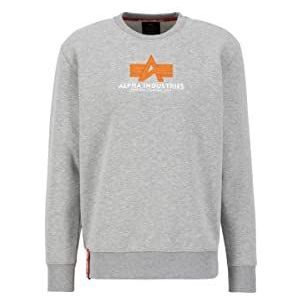 Alpha Industries Basis Rubber Trui voor Mannen Grey Heather