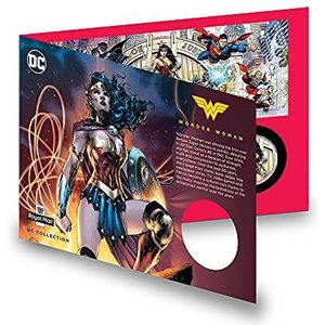 DC Collectie Vergulde Wonder Woman Medaille Cover door Royal Mail