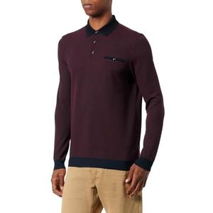 bugatti Herenpolo 1:1 mouw, Bordeaux-970, L