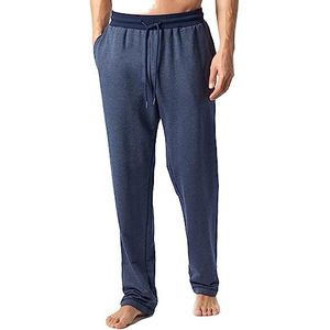 Schiesser Herenbroek lange pyjamabroek, donkerblauw, 56
