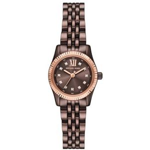 Michael Kors Vrouwen Analoge Quartz Horloge Met Roestvrij Stalen Band MK4844, Bruin