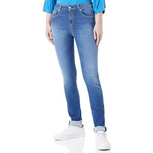 Replay Faaby gerecycled jeans voor dames, 009, medium blue., 24W x 30L