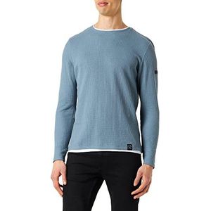 KEY LARGO heren sweatshirt stefano, Flintstone Blue (1233), S