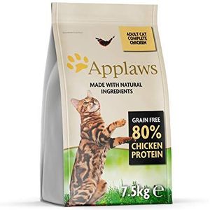 Applaws Complete Natuurlijke Kippen Droge Kattenvoeding voor Volwassen Katten - 7.5 kg Hersluitbare Zak
