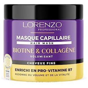 Biotine & collageen haarmasker (fijn haar) 500 ml Lorenzo Professional
