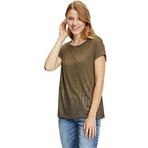 Betty Barclay Collection Dames 2528/1003 T-Shirt, Dark Kaki, 38