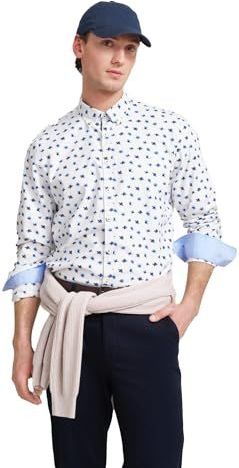 Bugatti - Oxford Overhemd - Met Print