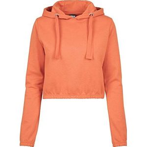 Urban Classics Damestrui met capuchon voor dames, interlock, Rust Oranje, M