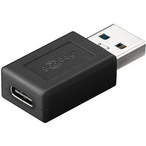 USB-A - USB-C Adapter - USB 3.2 Gen 1 - Zwart