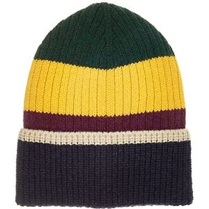 United Colors of Benetton Gebreide muts 123MKA005 winter-accessoireset, meerkleurig gestreept 902, S voor heren