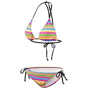 BECO dames bikini BECO triangel bikini met uitneembare pads, B-cup, multicolor, B