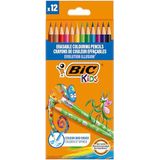 BIC Kids Evolution Illusion kleurpotloden, uitwisbaar, 12 stuks