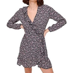 ONLY Jurk 'Carly'  rosa / oudroze / zwart / parelwit