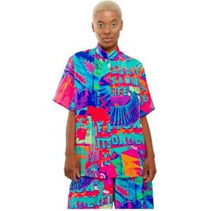 CHAOUICHE RAF-overhemd, Downtown La Print, maat XX-Large, uniseks volwassenen, Downtown la Print, XXL