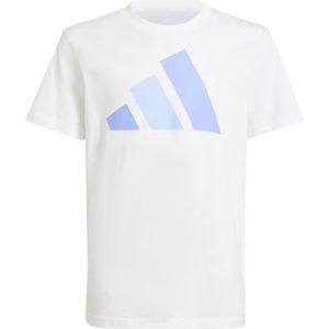 Sportshirt - White/Blue Fusion/Glow Blue - 100% Katoen