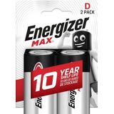 Energizer EN-MAXD2 Alkaline Batterij D 1.5 V Max 2-blister