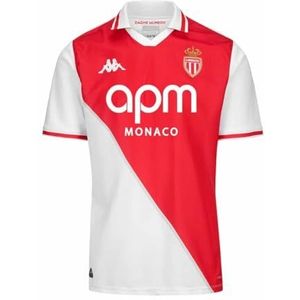Kappa Kombat Home Monaco Act Jersey ASM | Heren Maat 8Y | wit/rood Tango SP