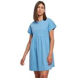 Urban Classics Damesjurk van biologisch katoen, T-shirtjurk, dames organic Empire Valance Tee Dress, verkrijgbaar in vele kleuren, maten XS - 5XL, horizonblauw, XS