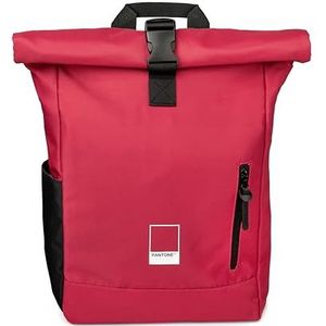 Pantone™ Urban Rugzak voor school, universiteit, werk, dames en heren, van polyester, waterdicht, geschikt als reis- en trekkingrugzak, 22 liter 64 x 30 x 13 cm, PC-rugzak, rolltop rugzak met tassen,