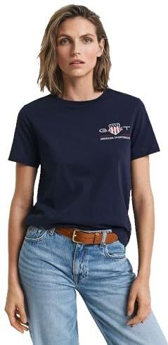 Gant - 4200277 - T-shirt - Wit - Katoen - Korte Mouwen