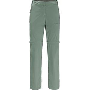 Jack Wolfskin Glastal wandelbroek, piquégroen, 44 dames, Groene piqué, 42