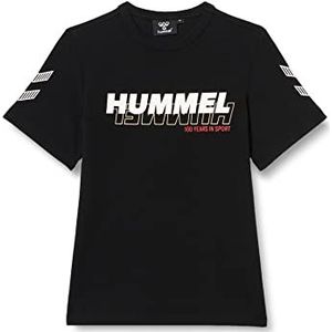 hummel Hmlsamuel T-shirt voor kinderen, uniseks, S/S T-shirt, zwart, 134 EU