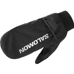 Salomon Bonatti Waterdichte uniseks handschoenen, ademend, reflecterende details, diepzwart, reflecterend houtskool, M/L