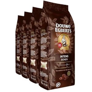 Douwe Egberts Koffiebonen Intens, (2 kg, Intensiteit 07/09, Dark Roast Koffie), 4 x 500 g