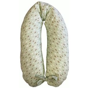 Merrymama - Vervangende overtrek voor borstvoedings- en zwangerschapskussen 190 cm, haas groen