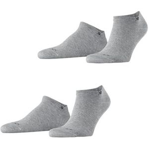 Burlington Heren Korte sokken Everyday 2-Pack M SN Katoen Kort eenkleurig Multipack 2 Paar, Grijs (Light Grey 3400), 40-46