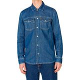 Pepe Jeans - PM308584HX5 - Overhemd - Blauw - Lange Mouwen - Casual
