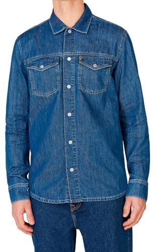 Pepe Jeans - PM308584HX5 - Overhemd - Blauw - Lange Mouwen - Casual