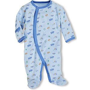 Playshoes Baby-jongens slaapoverall Bleu Allover slaapromper