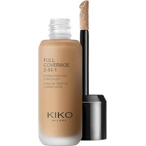 KIKO Milano Full Coverage 2-In-1 Foundation & Concealer 48 - NG100, 2 In 1 Foundation En Concealer, Hoge Dekking